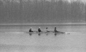 Rowers In The Mist