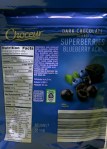 choceur, dark chocolate, superberryies, bluberry acai, nutrition