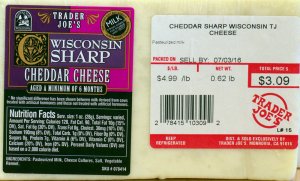 traer joes, wisconsin, sharp cheddar cheese