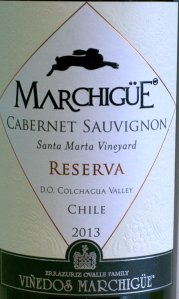 trader joes, marchigue cabernet sauvignon, chile, colchagua valley, 2013, reserva, wine