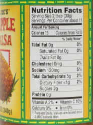 Trader Joe's, Pinapple Salsa, review, price, nutrition