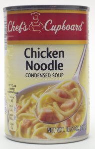 aldi, chefs cupboard, chicken noodle soup, review, price, calories