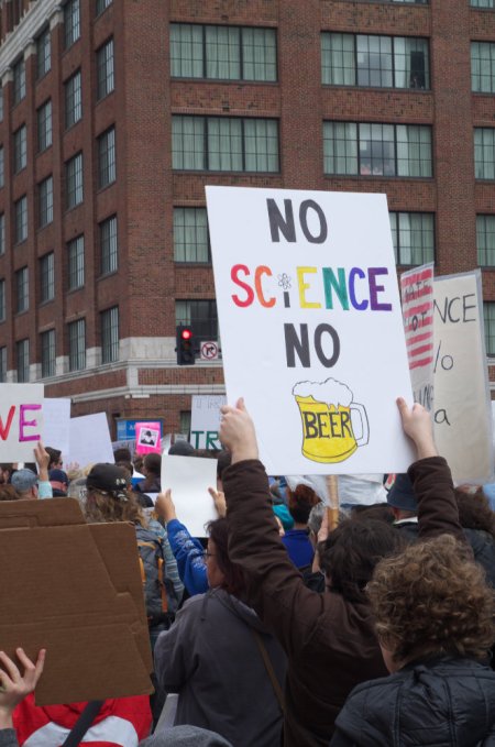 Science March, 2017, beer, street photography, protest