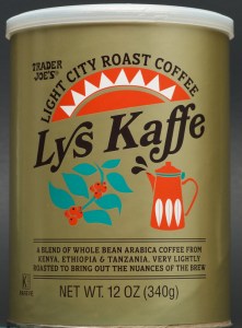 trader joe, review, price, whole bean coffee, lys kaffe, light coffee