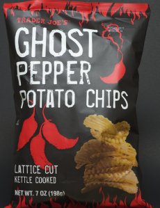 trader joe, review, nutrition, price, calories, ghost pepper potato chips
