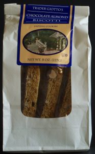 trader joe, chocolate almond biscotti, price, calories, nutrition, review