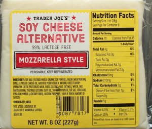 trader joe's, food, review, nutrition, price, calories, soy cheese alternative