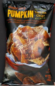 Trader Joe's, Pumpkin Tortilla Chips, review, price, calories, nutrition