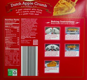 ALDI, Belmont, Dutch Apple Crumb Pie, review, calories, price, nutrition