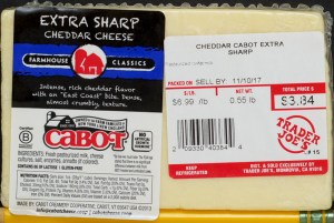 TJ, trader joe's, cabot, extra sharp cheddar, review, price, calories, nutrition