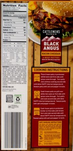 aldi, review, price, calories, nutrition, black angus, bacon cheddar beef patties