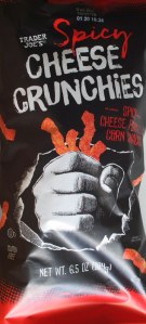 Trader Joe, Spicy Cheese Crunchies, price, calories, nutrition, review, snack